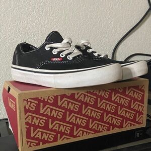 Vans Kids Black and White Sneakers